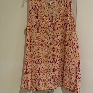 Joie silk patterned tank top